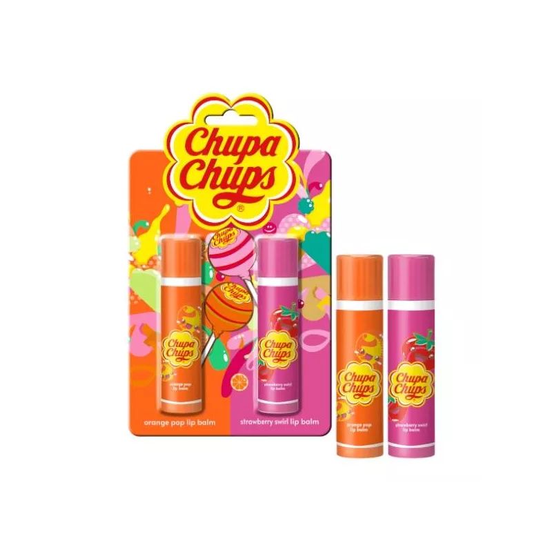 Bálsamos labial naranja y fresa