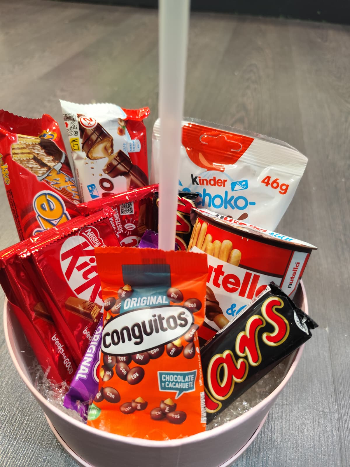 Caja de chuches con globo