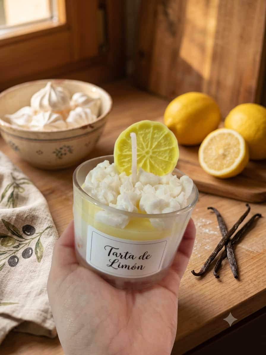 Vela de postre - Tarta de limón