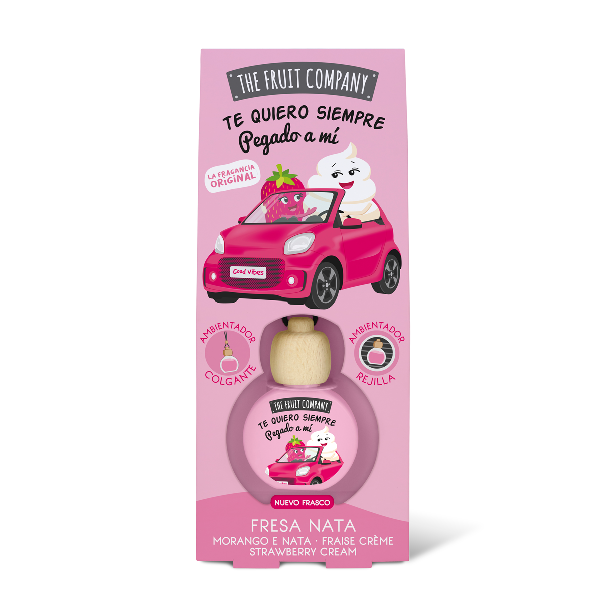 Ambientador Coche Fresa Nata
