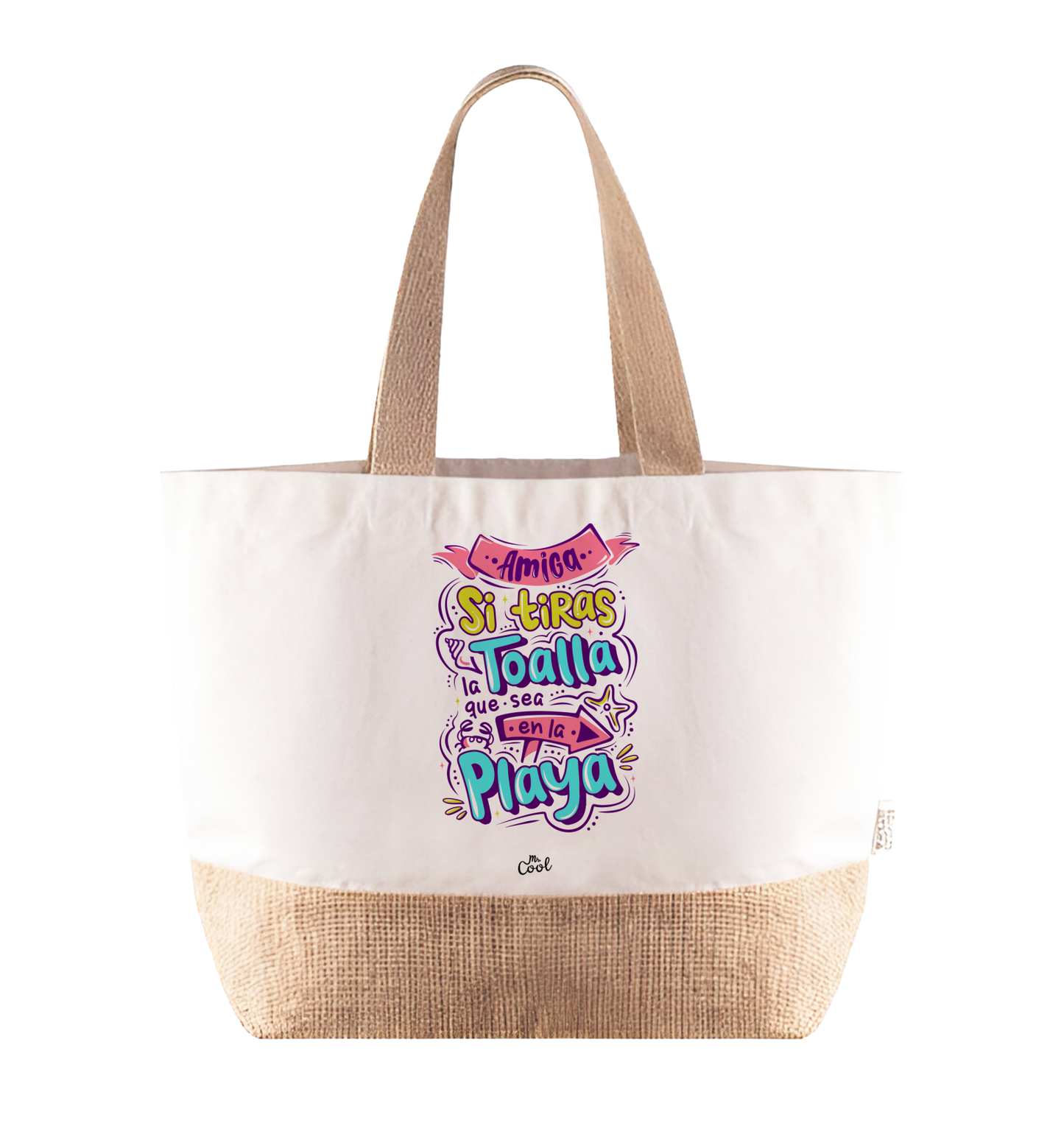 Bolsa Playa – Amiga si tiras la toalla que sea en la playa