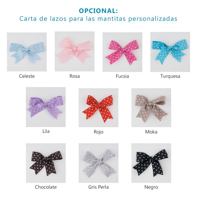 Manta personalizada con nombre y dibujo