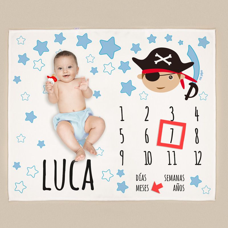 Manta Cumplesmes Pirata