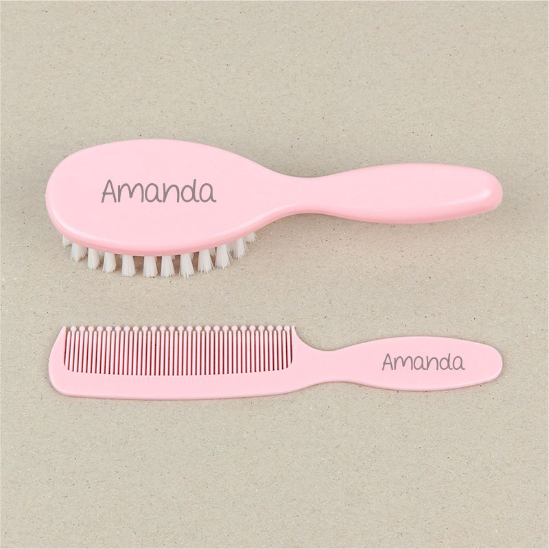 Set Cepillo y peine rosa