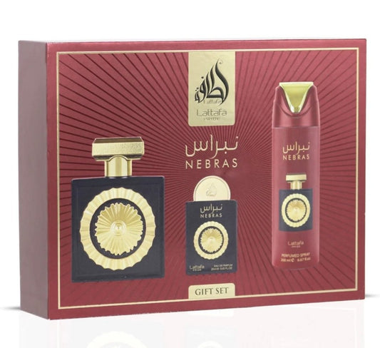 Set de regalo de 3 piezas Lattafa - Pride Nebras