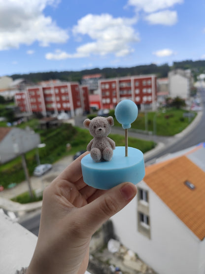 Jabón oso y globo