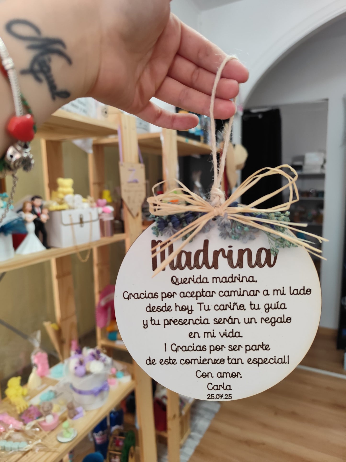 Placa de agradecimiento