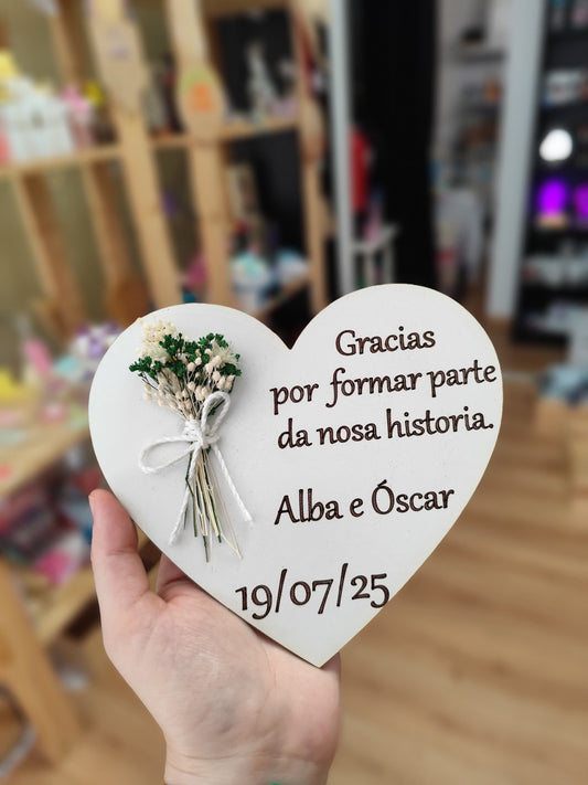 Corazón madera