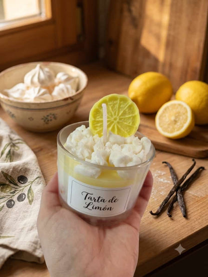 Vela de postre - Tarta de limón