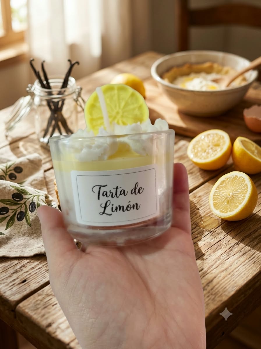 Vela de postre - Tarta de limón
