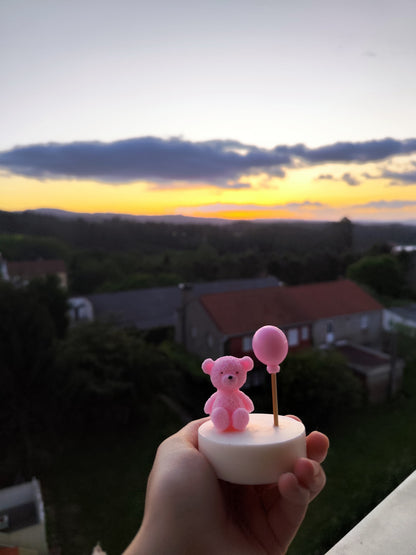 Jabón oso y globo