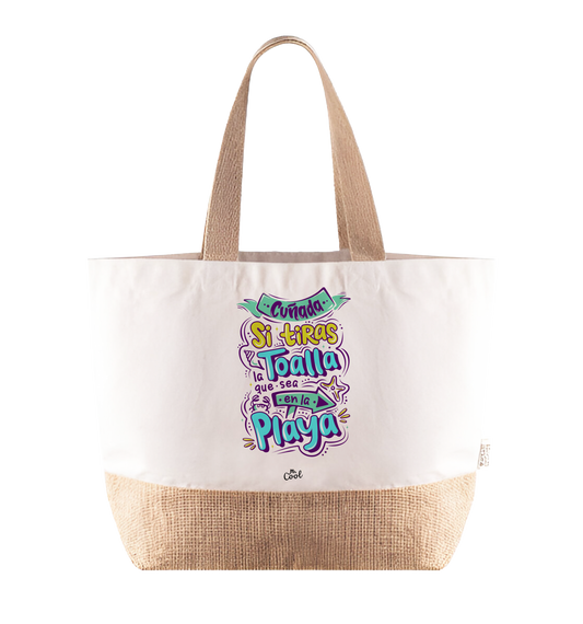 Bolsa Playa – Cuñada Si tiras la toalla que sea en la playa