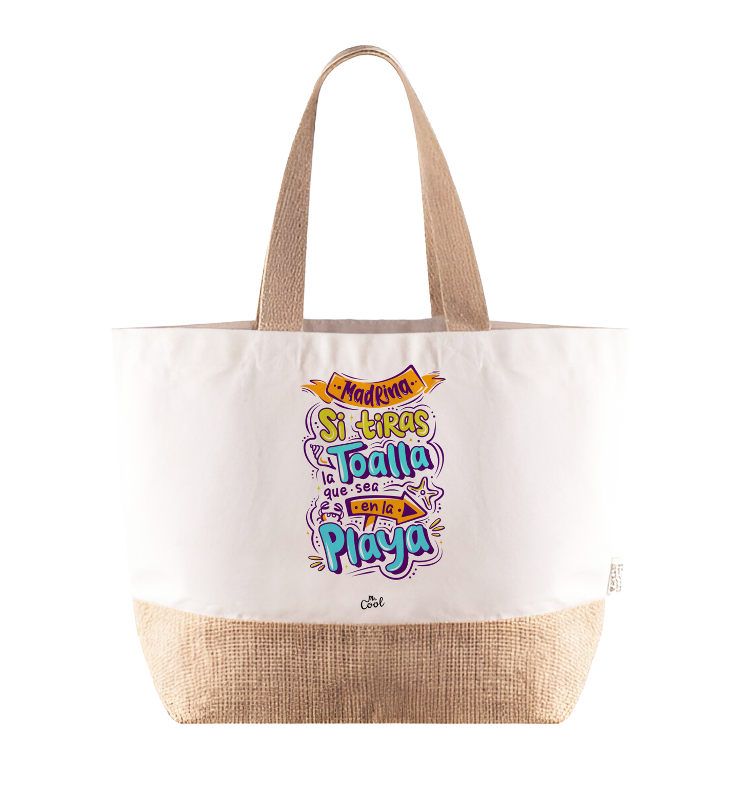Bolsa Playa – Madrina Si tiras la toalla que sea en la playa