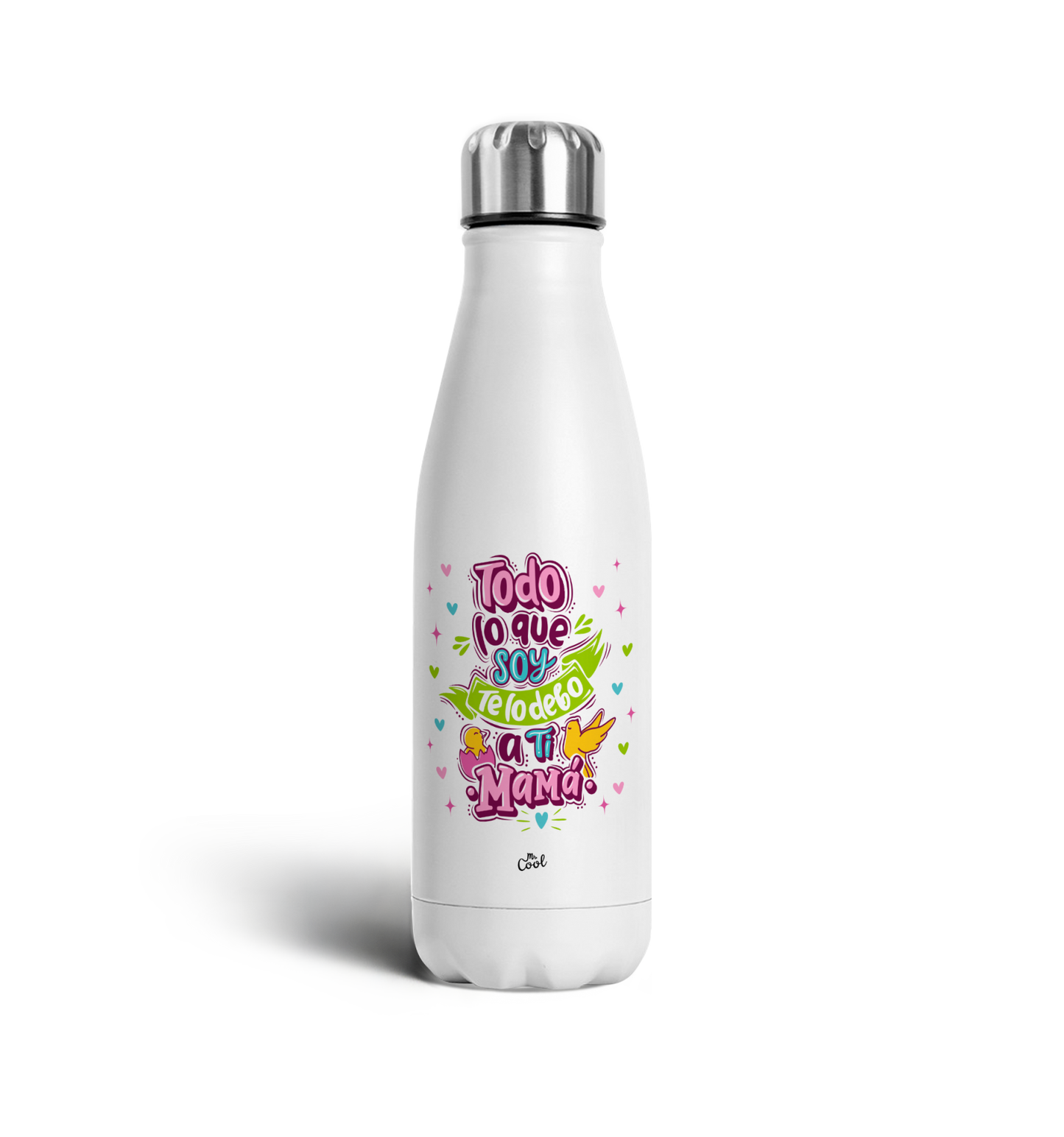 Botella Termo 500ml – Todo lo que soy te lo debo a ti mamá