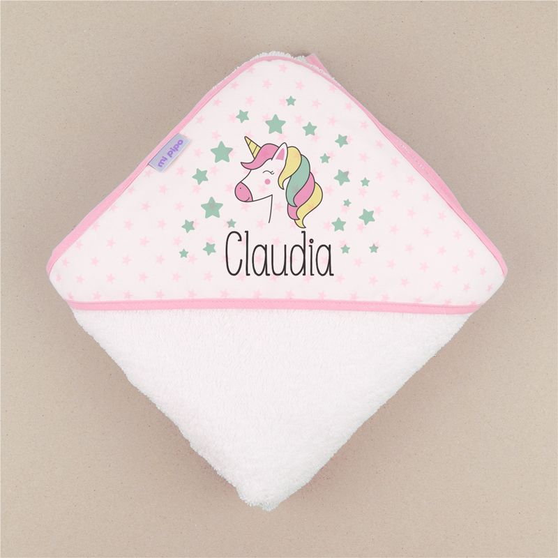 Capa de baño unicornio