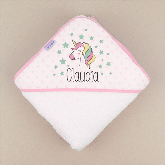 Capa de baño unicornio