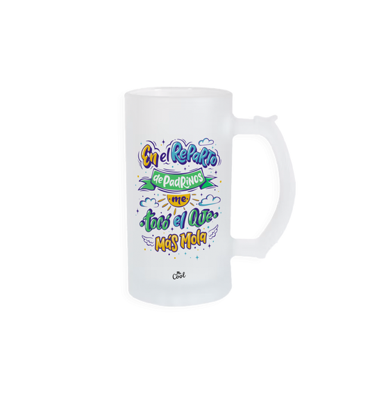 Jarra de cerveza - En el reparto de padrinos me tocó el que más mola