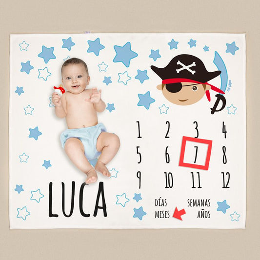 Manta Cumplesmes Pirata