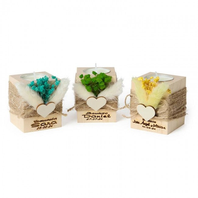 Vela natural floral