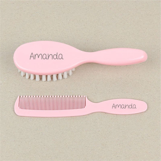 Set Cepillo y peine rosa