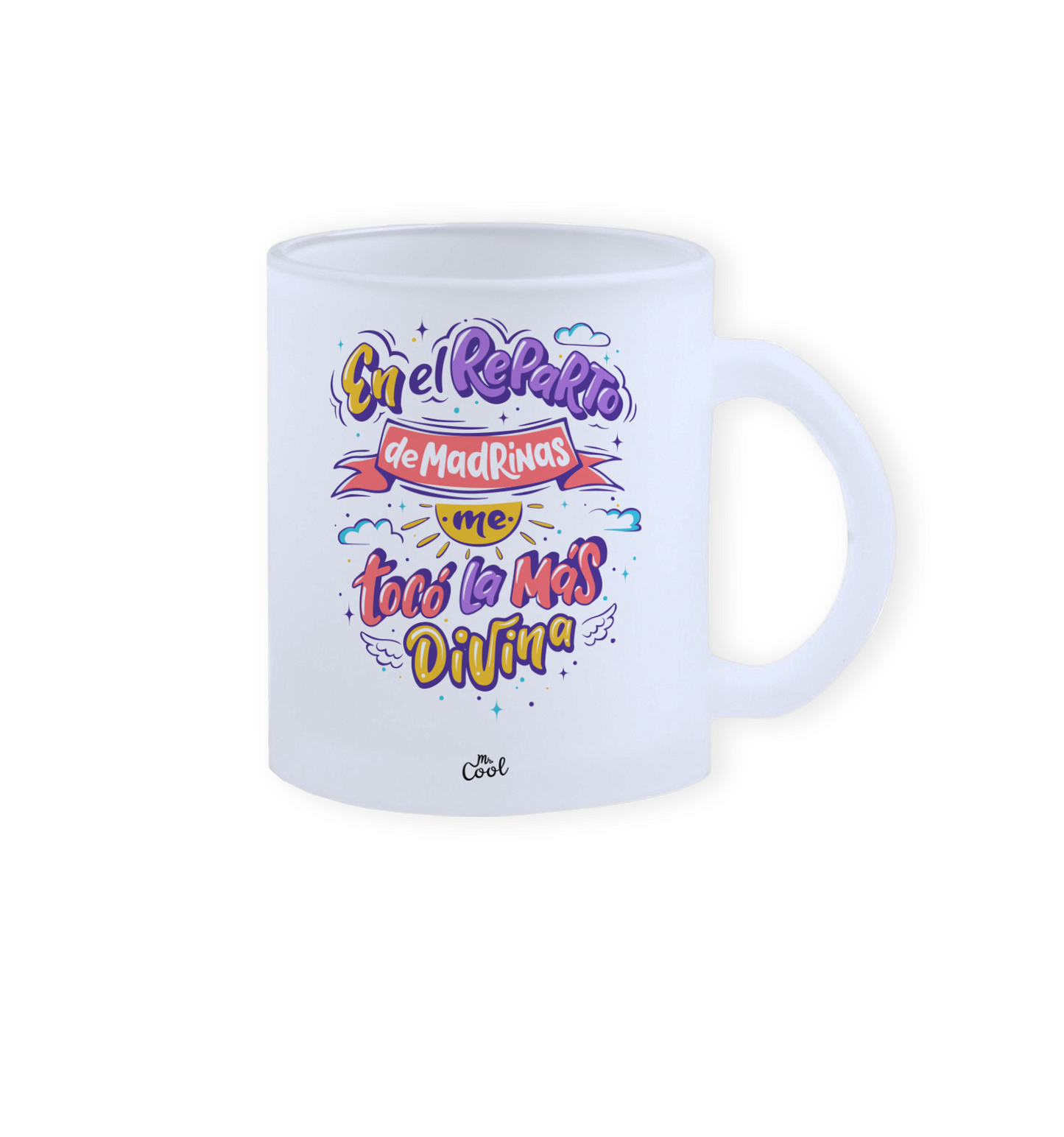 Taza cristal – En el reparto de madrinas me tocó la más divina